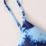 Tie Dye Triangle Tanga Bikini Swimsuit