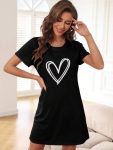 Heart Print Nightdress2